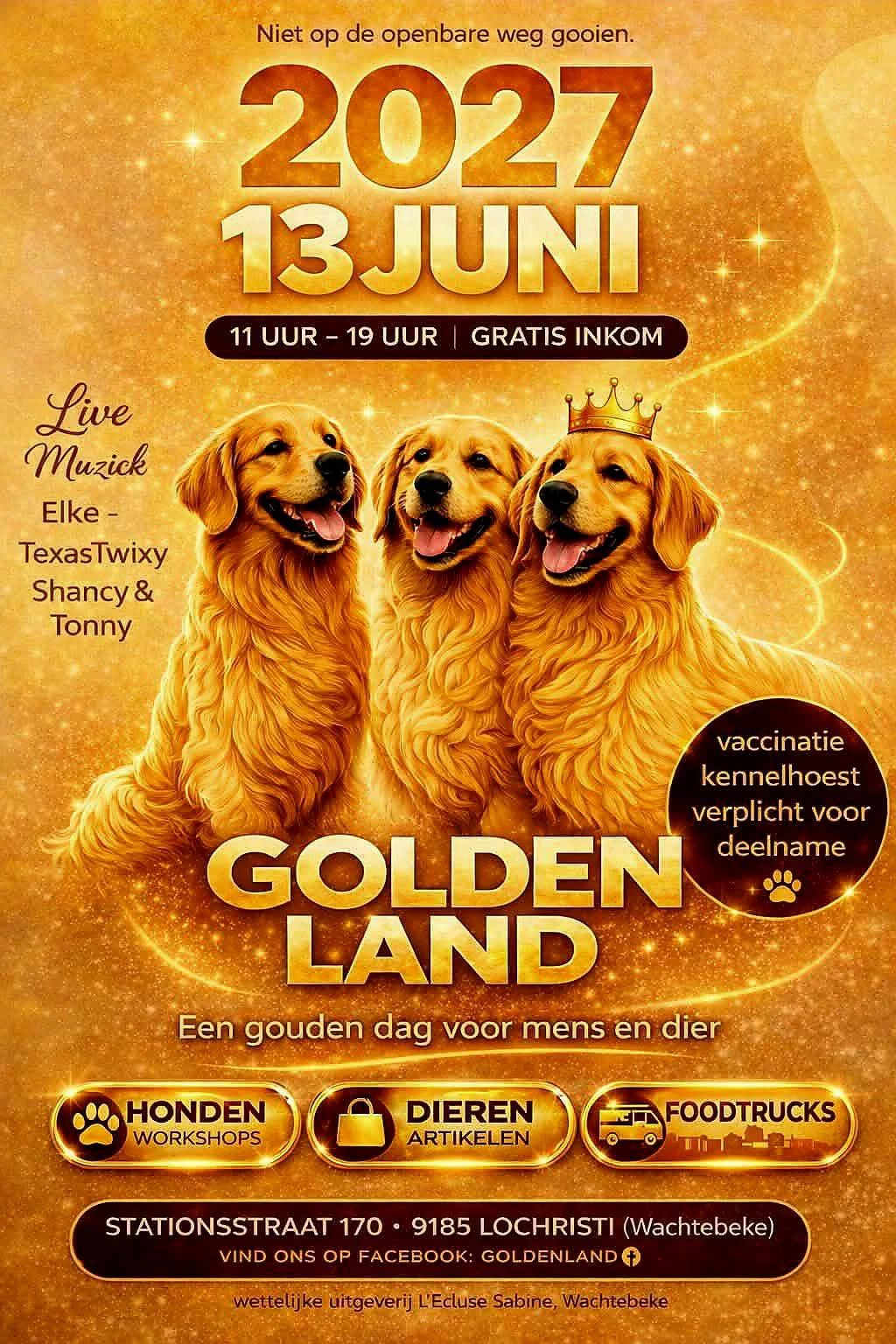 Affiche voor Goldenland
